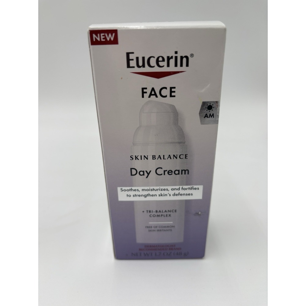Eucerin Face Skin Balance Day Cream 1.7oz AM Fragrance Free‎ Tri-Balance